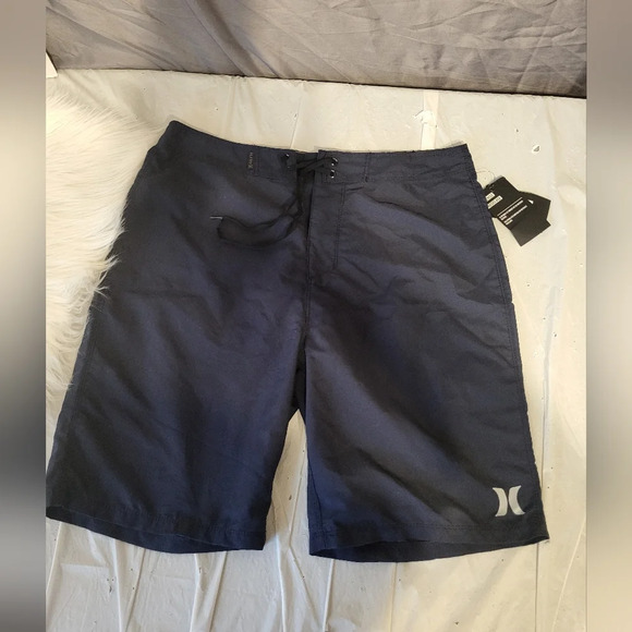 NEW- Hurley Men's Navy Swim Shorts, Size 31 - Picture 7 of 9